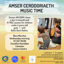 Poster Amser Cerddoriaeth Music Time